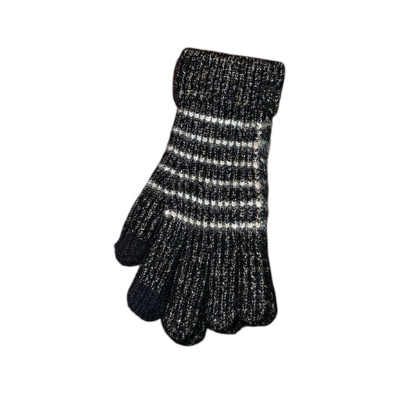 Time And Tru Strip Knit Ribbed Gloves - Picture 7 of 8